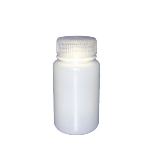 125ml SMART Natural HDPE Leakproof Wide Mouth Bottle w/38-415 Linerless Cap, Certified, Repack (12/Pack, 72/Case)