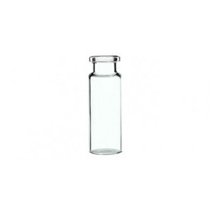 20mL CLEAR FLAT CRIMP VIAL (100pk)