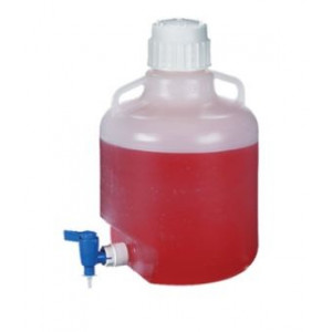 4L Round LDPE Carboy, Spigot, 38-430mm Screw Thread Closure (6/cs)