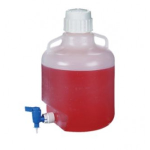 25L Round LDPE Carboy, Spigot, 83B Screw Thread Closure (ea)