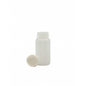 250mL Natural HDPE WM Packer Assembled w/53-400 PTFE Lined Cap (200/cs)