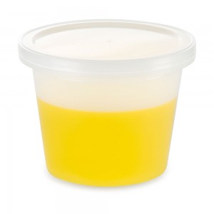 Container, Multi-Purpose, PE, Economy Style, 64oz (1920mL), Separate Snap Lid, Natural, 50/Unit