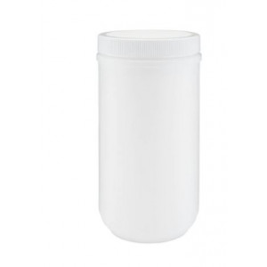 32oz Natural HDPE Straight Sided Jar Assembled w/89-400 F-217 Lined Cap (108/cs)