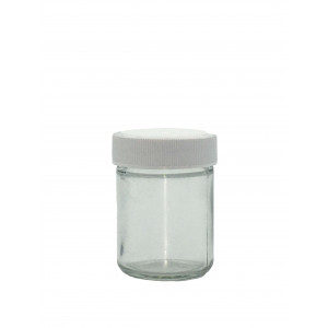 4oz Clear Economy Jar Assembled w/48-400 F-217 Lined Cap (24/cs)