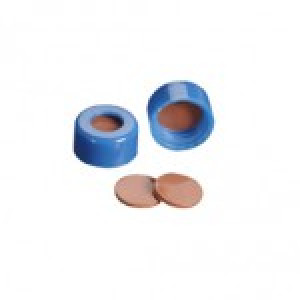 9mm AVCS Blue Target DP Cap w/Ivory PTFE/Red Rubber Septum (100/pk)