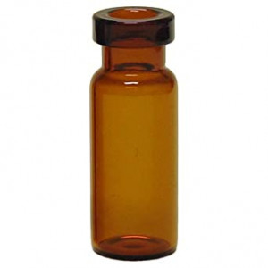 2mL Amber Narrow Mouth Crimp Vial 11mm, {12x32mm} (100/pk)