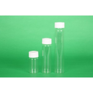 03-20BTS723 // 20mL Clear VOA Vial Assembled w/Open Top Bonded T/S Septa Cap, Certified (72/cs)