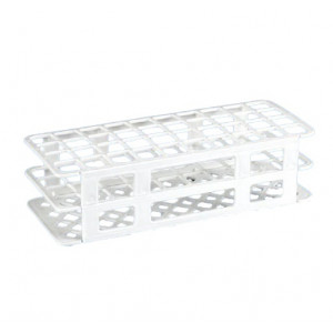 Rack, Tube, 25mm, 40-Place, PP, White