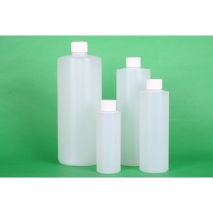 8oz Natural HDPE Cylinder w/24-410 Finish (351/cs)