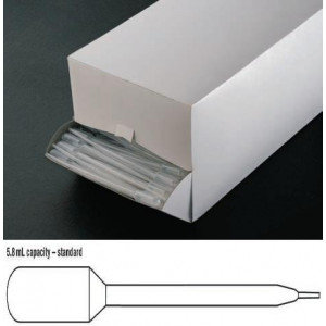 Transfer Pipet, 5.8mL, Fine Tip, 147mm, 500/Dispenser Box