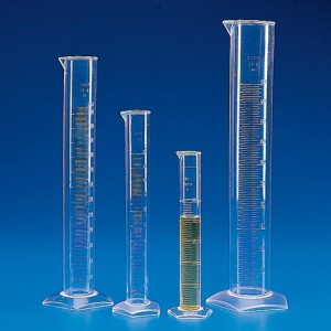 Graduated Cylinder, PMP (TPX), Molded Graduations, 10mL, 10/Unit