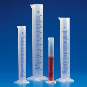 Graduated Cylinder, PP, Printed Graduations, 50mL, 30/Unit