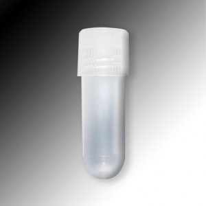 Sample Tube, 2mL, External Threads, PP, Round Bottom, 1000/Unit