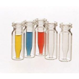 Macrovial 250uL Fused Insert Vial, Clear Glass, 11mm Crimp/Snap Closure {250uL Max. Fill Volume} (100/pk)