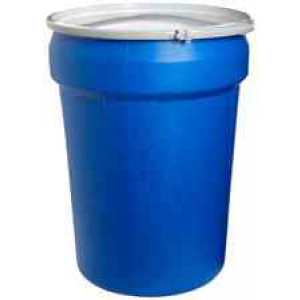 55G BLUE POLY OT UN LLR DRUM W/BUNG LID