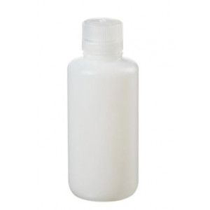 500mL Narrow Mouth HDPE Bottle, 38-43 PP Screw Thread Closure {Lab Grade} (48/cs)