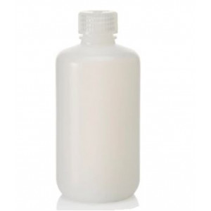 250mL Narrow Mouth LDPE Bottle, 24mm Screw Thread Closure (72/cs)