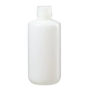 1000mL Narrow Mouth HDPE IP2 Bottle, 38-430 PP Screw Thread Closure (50/cs)