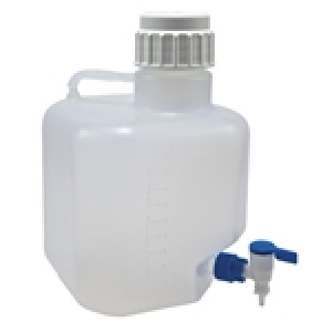 10 Liter PP Autoclavable Azlon Carboy w/Stopcock (Each)