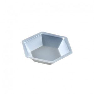 Weighing Dish, Plastic, Hexagonal, Antistatic, 20mL, PS, 500/Unit