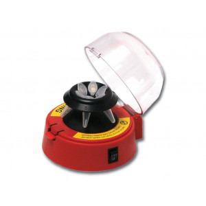 Mini-Centrifuge with 2 Rotors, Red, 230V