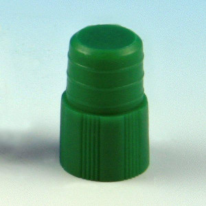 Cap, Plug, 12mm, Green, 1000/Unit