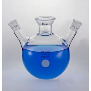 Distillation Flask, 500mL, Three Neck (ea)