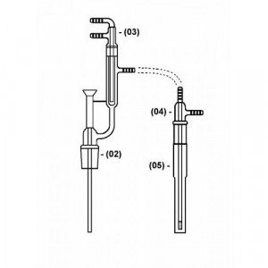 Midi Absorber Jacket, 24/40, for Midi Cyanide Distillation Kit (Andrews� Style) (ea)