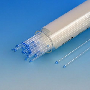 Capillary Tube, Microhematocrit, Soda Lime Glass, Blue Tip, Plain, 100/Vial, 10 Vials/Unit