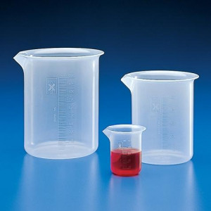 Beaker, PP, Molded Graduations, 250mL, 16/Unit