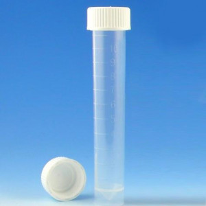 Transport Tube, 5mL, No Cap, PP, Conical Bottom, Self-Standing, Molded Graduations, 1000/Unit