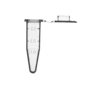 Microcentrifuge Tubes, PP, 0.5ml, clear, graduated, 25000g, bulk pack (1000/pk)