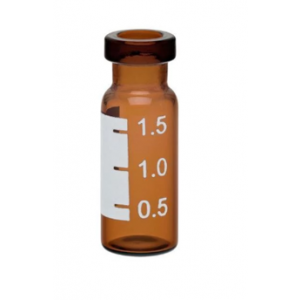 2mL Amber Crimp ID Vial w/Numbered Marking Patch {12x32mm} (100/pk)